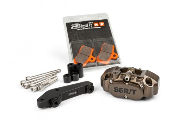 4-dugattys fknyereg adapterrel Brembo Stage6 R/T Kemny eloxlt