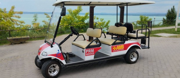 4 évszakos Golfkocsi-Minibusz 5 db 12 V-os Fiatal akkumulátor, plusz a