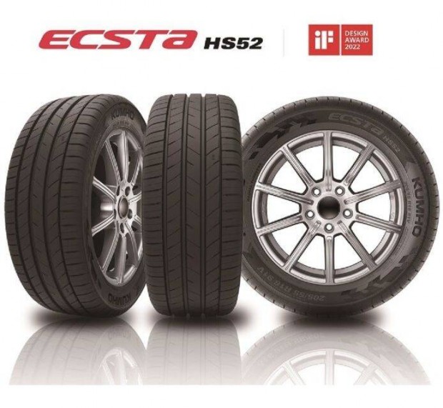 4 h�napot haszn�lt Kumho Ecsta HS52 ny�ri gumi garnit�ra