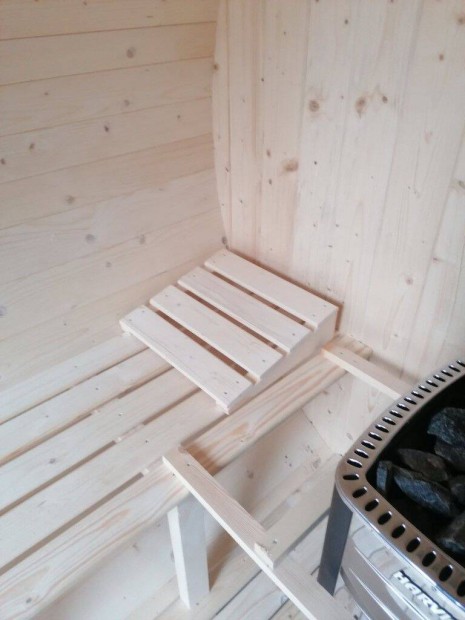 4 személyes hordószauna 6 kw elektromos kályhával