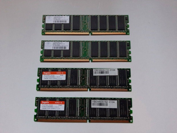 4 x 256MB DDR-333MHz RAM, PC memória