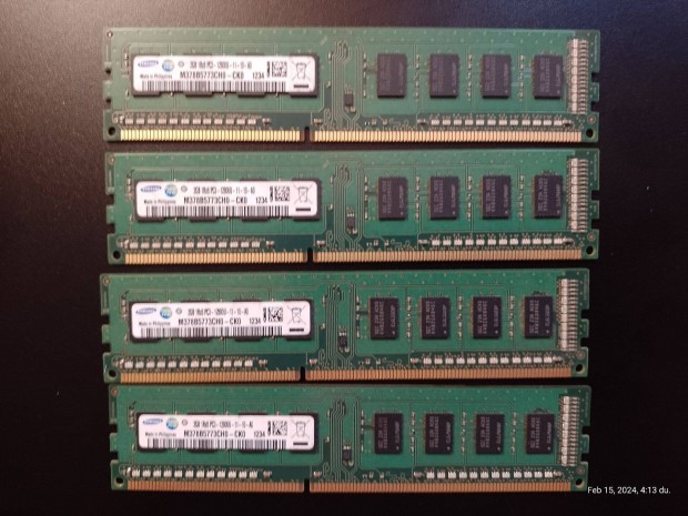 4 x 2GB DDR3 PC RAM Samsung 12800U