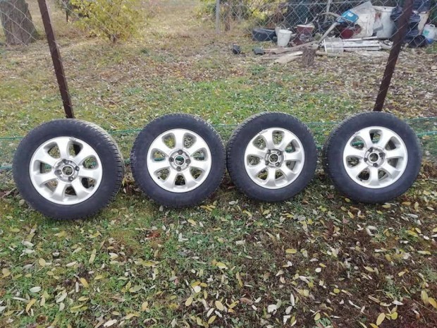 4db 15" Corail alufelni - 4db hibátlan Kleber 195/65 R15 nyári gumival