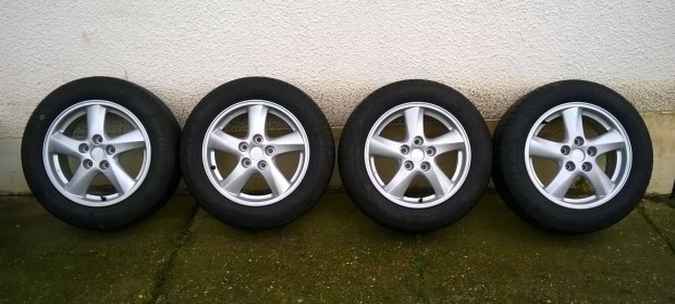 4db 16-os 5x114.3 Enkei alufelni 205/60R16 Fulda nyári gumival eladó
