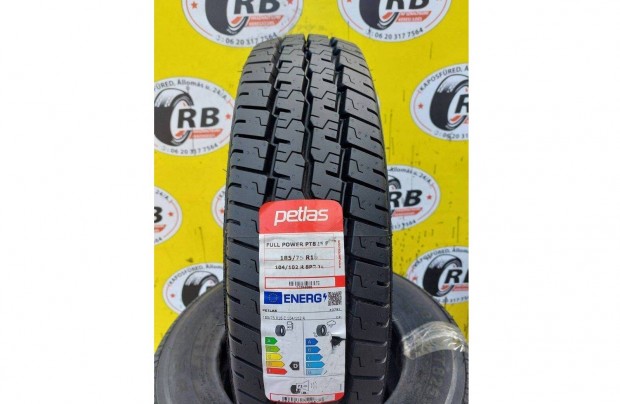 4db 185/75 r16C Petlas nyárigumi,,Évjárat:2022 30 000 Ft/db