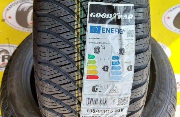 4db 195/60 r15 j Goodyear 4vszakos gumi 2021 30000ft/db