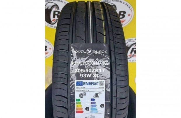 4db 205/50 r17 Royal Black nyri j 2023 22000ft/db