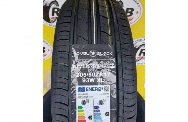4db 205/50 r17 Royal Black nyári új 2023 25000ft/db