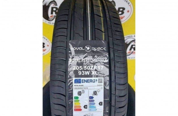 4db 205/50 r17 Royal Black nyri j 2023 25000ft/db