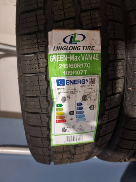 4db 215/60R17C nagy teherbirs, j 4 vszakos gumi