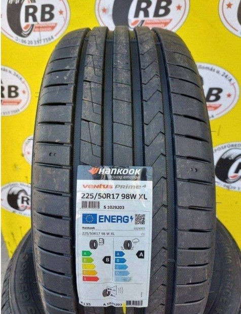 4db 225/50 r17 Új Hankook nyári gumi 45800 Ft/db
