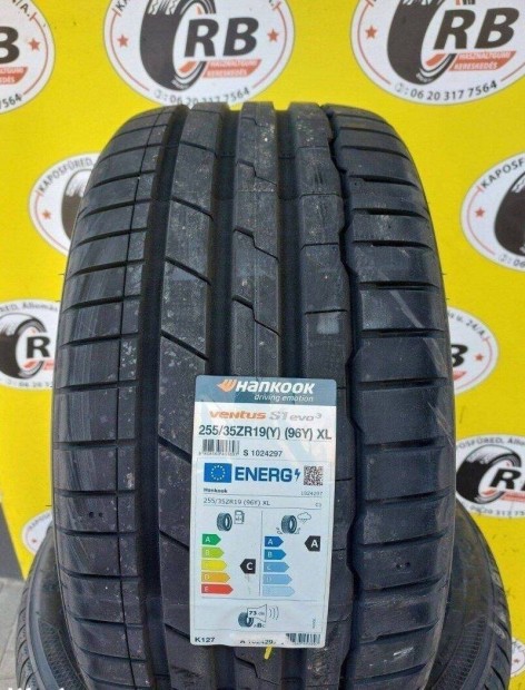 4db 255/35 r19 Új Hankook nyári gumi 55000 Ft/db