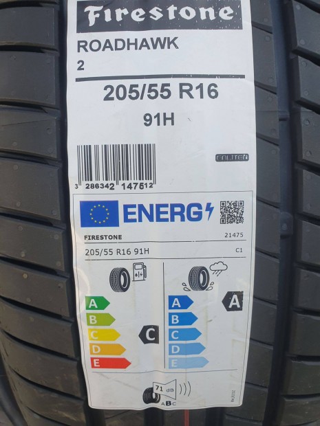 4db Új Firestone Roadhawk 2 205/55 R16 91H nyári gumi