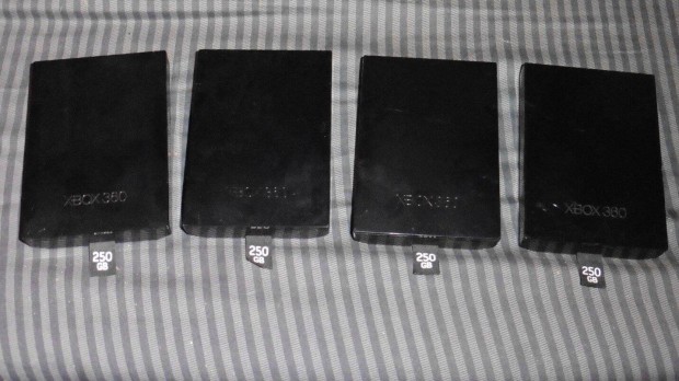4db egyben Xbox 360 Gyári 250Gb HDD, Slim és E Gépekbe, Újszerű
