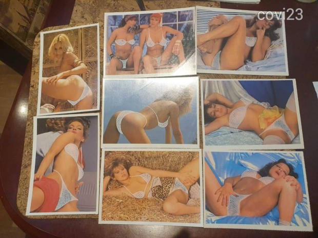 4db egytt! akt erotikus vetkzs ltzs postatiszta kpeslapok 1986