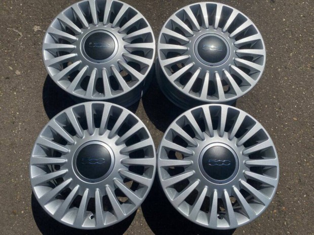 4db gyári 15" Fiat 500 alufelni. (*3832*)