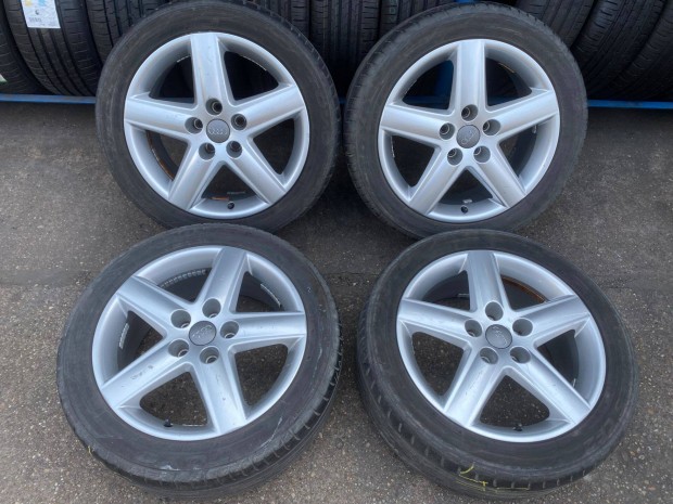4db gyári 17" Audi A4 - A6 szerelt kerék. (3667606)