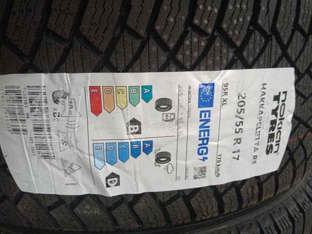 4db új 0km-es 205/55 R17 Nokian téli gumi 2024-es 205/55R17 17