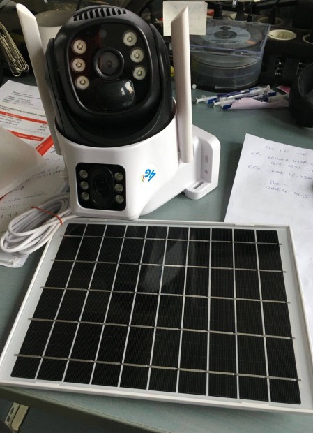4g solar paneles ptz dupla kamera