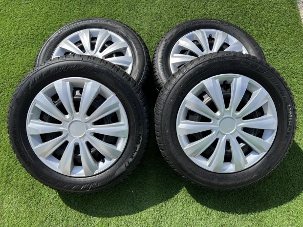 4x100 15" Toyota gyri lemezfelni 185/60 R15 tli gumikkal