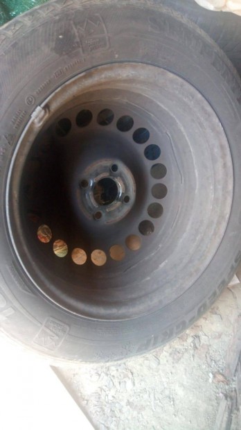 4x100 15-ös lemezfelni, Opel Corsa téli gumi szettje