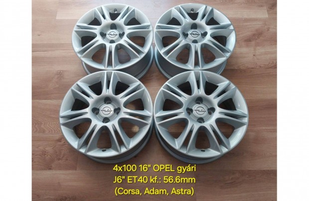 4x100 16" Opel Meriva/Corsa gyári alufelni garnitúra