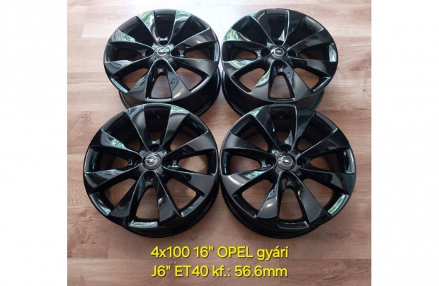 4x100 16" Opel gyári alufelni garnitúra /Adam, Corsa/