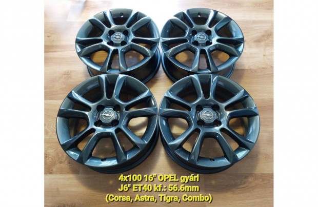 4x100 16" Opel gyári alufelni garnitúra /Corsa, Astra, Combo, Adam/