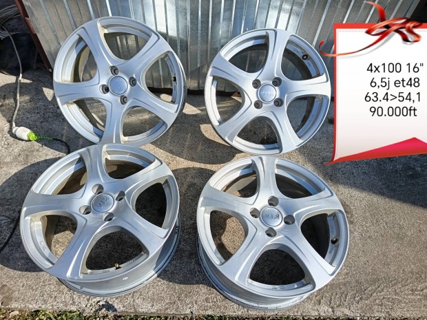 4x100 16 col alufelni szett 