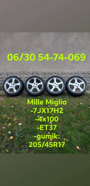 4x100 17 alufelni