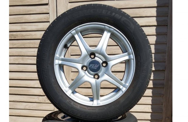 4x100 R14 Alufelni nagyon jó gumival 175/65 Renault Opel Honda Toyota