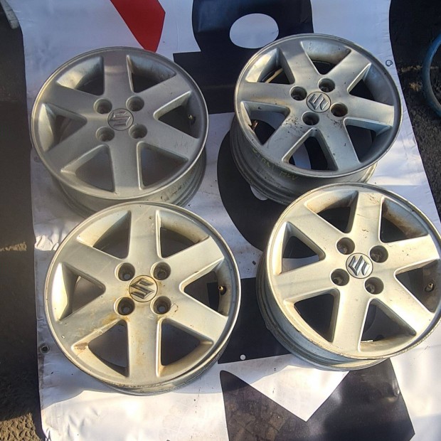 4x100 lyukosztású 5J 14" használt (gyári felni) Suzuki alufelni
