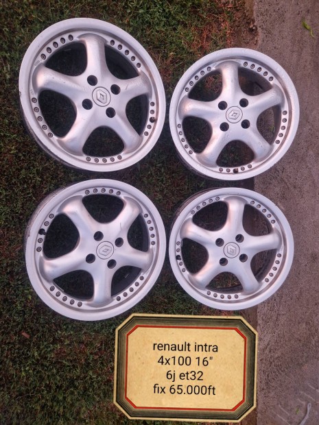 4x100 renault/intra 16 col alufelni szett