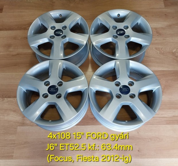 4x108 15" Ford Fiesta (2012-IG) gy�ri alufelni garnit�ra