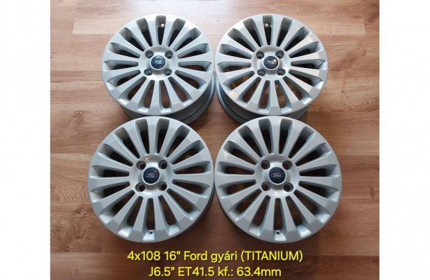 4x108 16" Ford Fiesta /Titanium/ gyári alufelni garnitúra