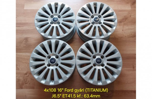 4x108 16" Ford Fiesta gyári alufelni garnitúra