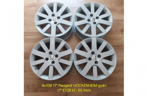 4x108 17" Peugeot /Hockenheim/ gyri alufelni garnitra - jszer