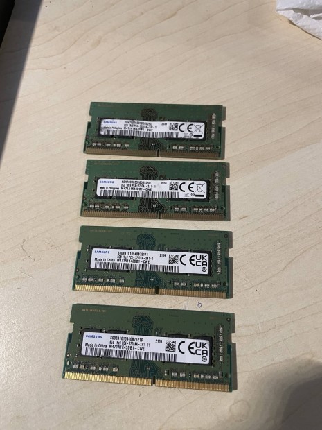 4x8gb DDR4 3200 mhz samsung Laptop memoria