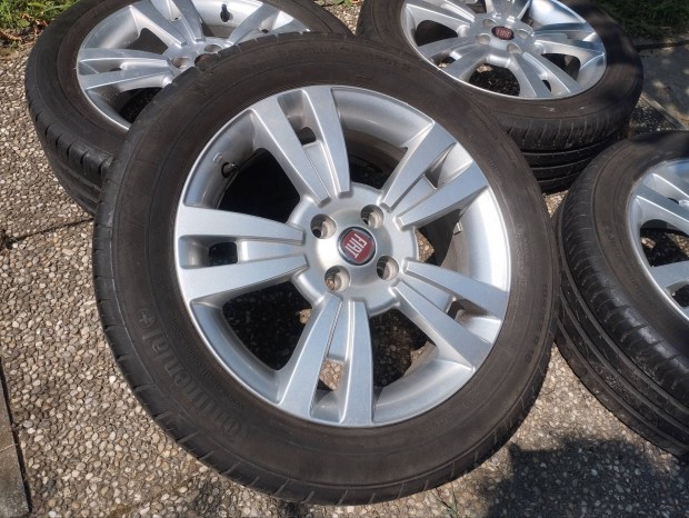 4x98 16 Fiat gyri alufelni - Continental 195/55 r16 " 