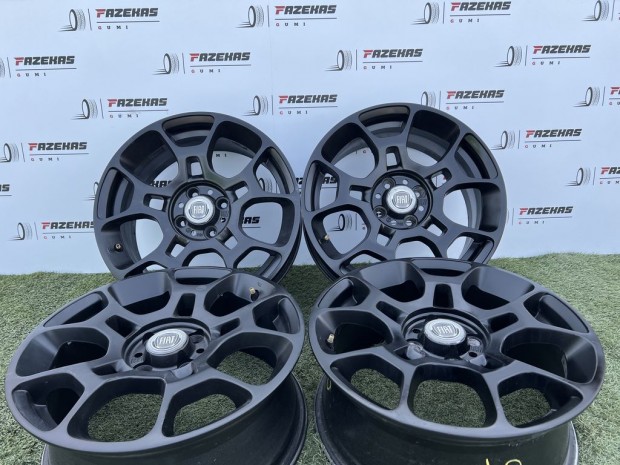 4x98 16" Fiat gy�ri fekete alufelni 6,5Jx16h2 ET35