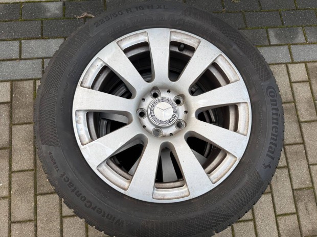 4x Mercedes Benz Alu Continental 225/55 R16 tli gumik