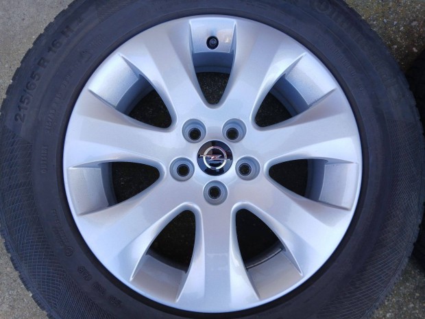 4x gyri Opel Mokka 16" alufelni felni Continental tli gumikkal 5x105