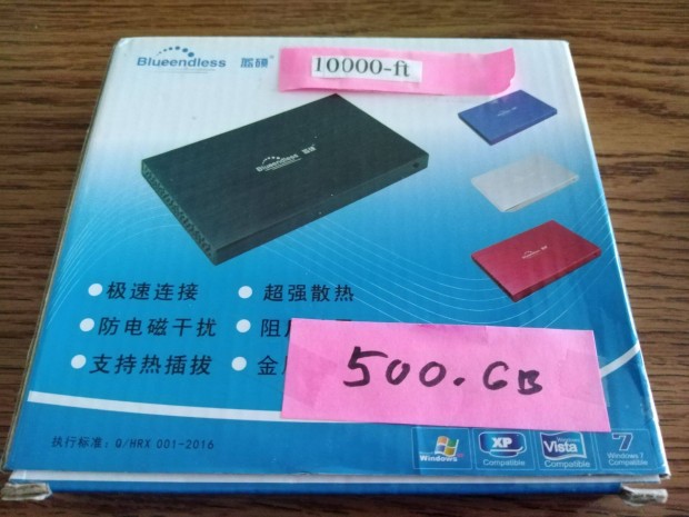 500GB-2,5 SATA Merevlemez -6000FT