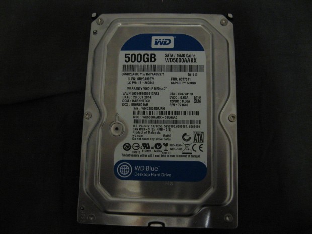 500 GB HDD 3,5" Western Digital SATA