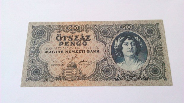 500 Peng 1945 EF Bankjegy Elad!