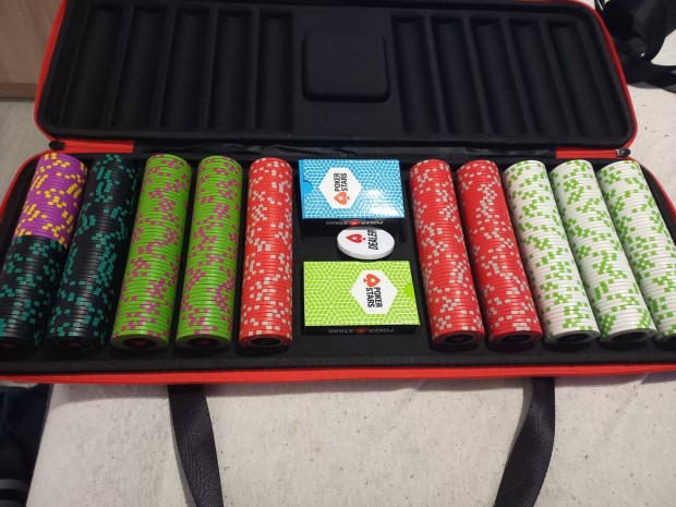 500 darabos Pokerstars zsetonkszlet