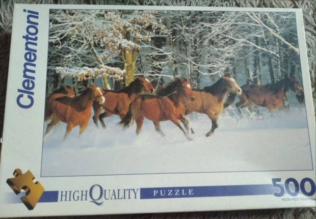 500 db-os minőségi lovas puzzle, clementoni