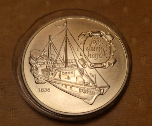 500 forint 1993 - Régi dunai hajók Árpád BU 0.925 AG ezüst érme 0,925