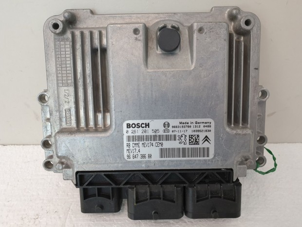 502876 Peugeot 207, 2007, Motorvezrl, Ecu, 9664738680, 0261201505