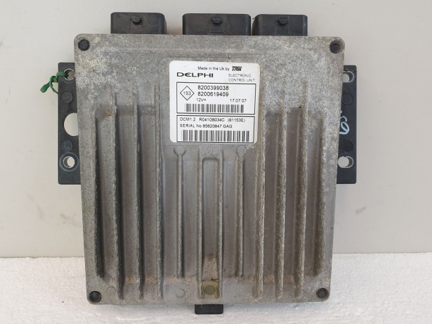 502899 Renault Modus 2007, Motorvezrl, Ecu, 8200399038, 8200619409